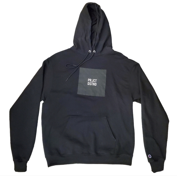 PRJCT DSTND Champion Black Hoodie Sweatshirt (Medium) - Picture 1 of 10